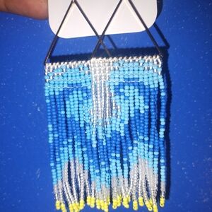 Water Wave Beaded Earrings